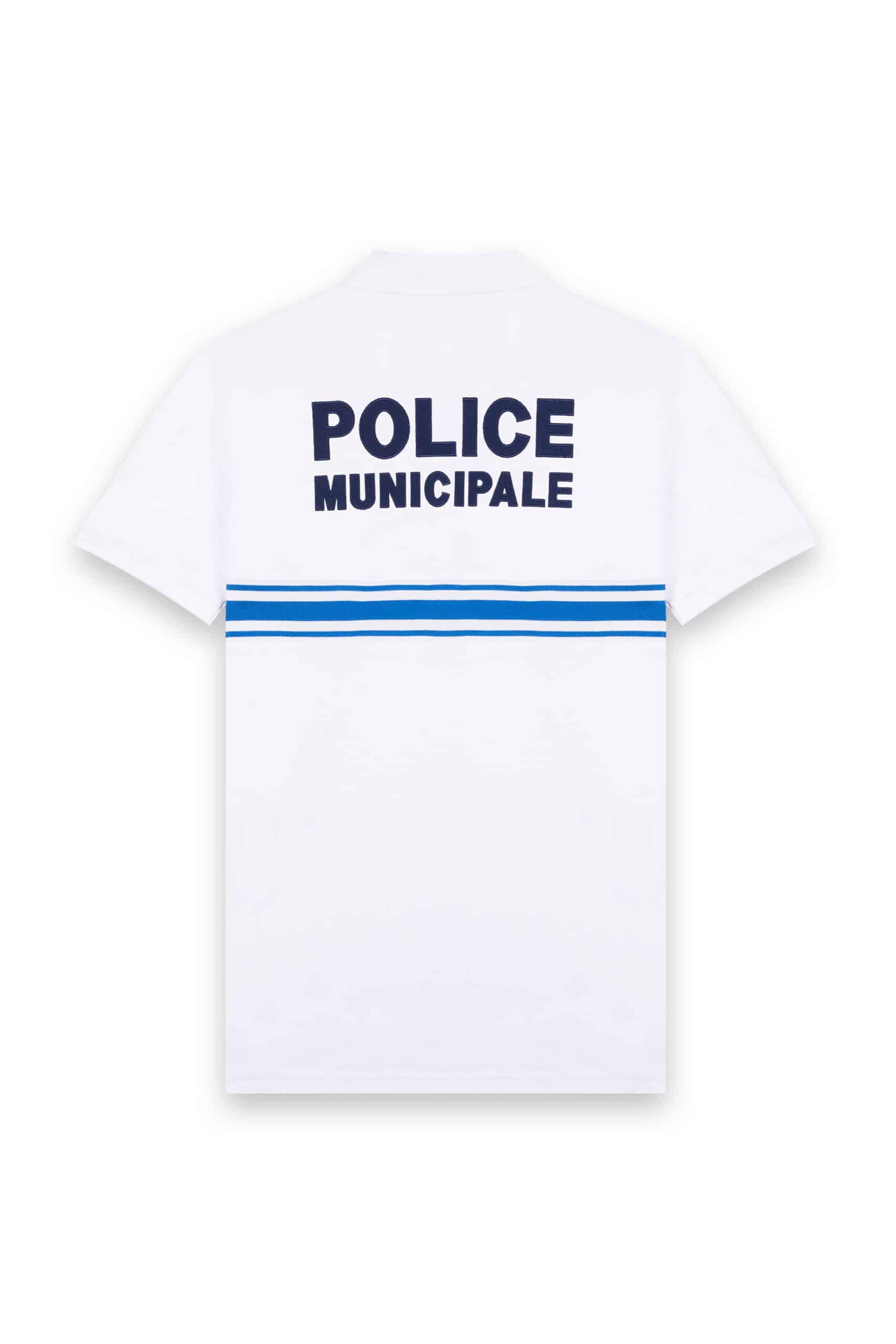 Polo Blanc Manches Courtes Boutonné – Image 2