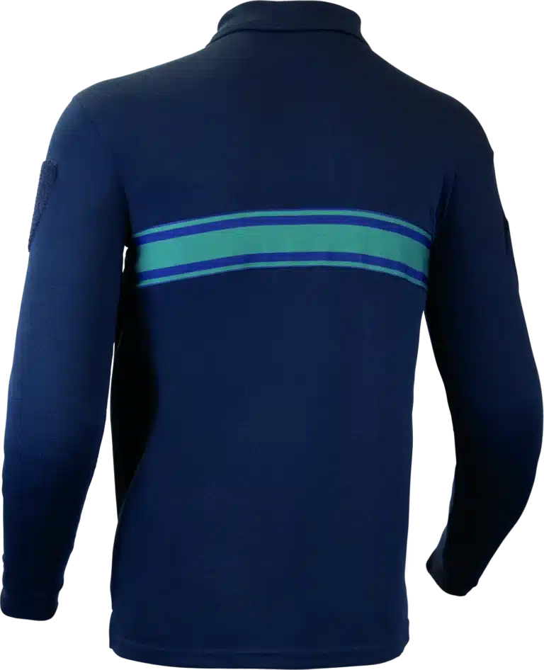 Polo Manches Longues Bandes Vertes