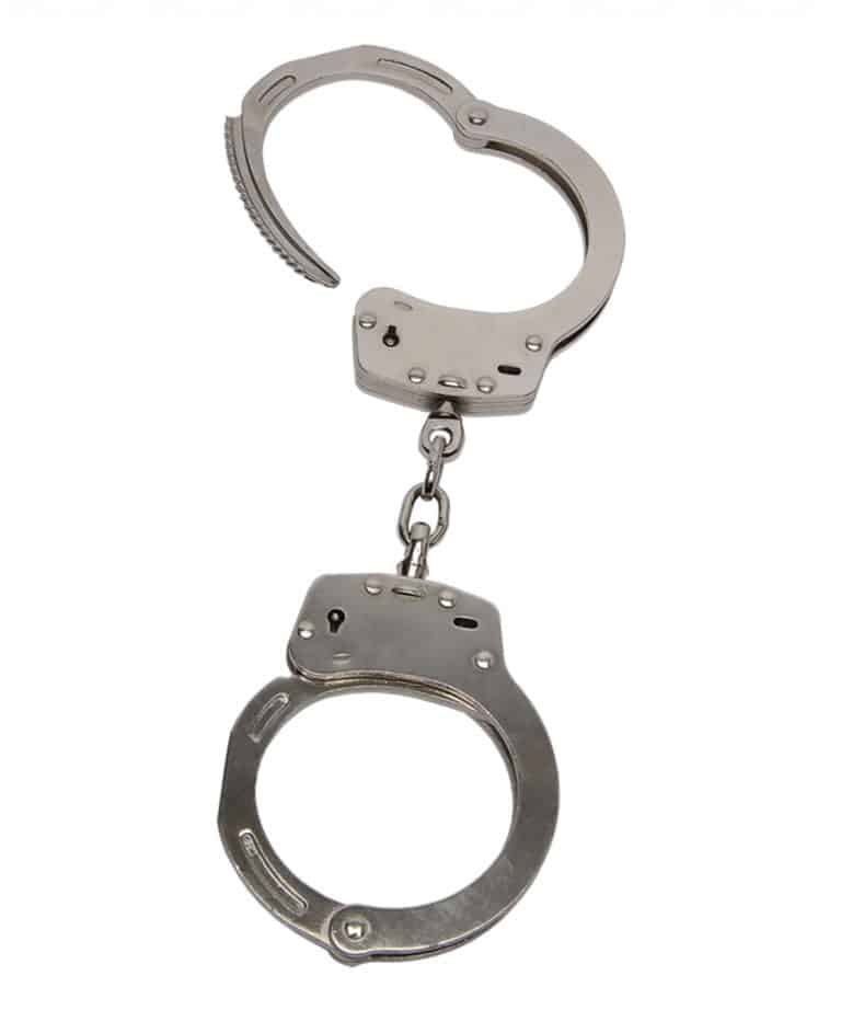 Menottes en Acier Nickelé Double Sécurité