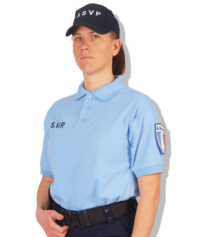 Polo ASVP Ciel Manches Courtes