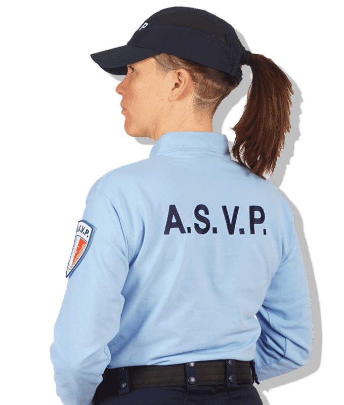 Polo ASVP Ciel Manches Longues