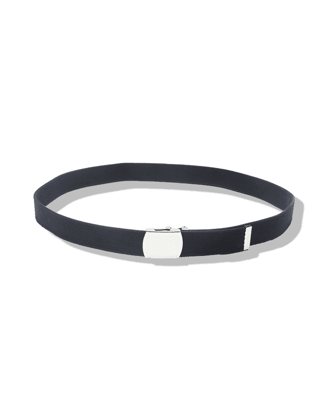 Ceinture toile marineboucle nickelee