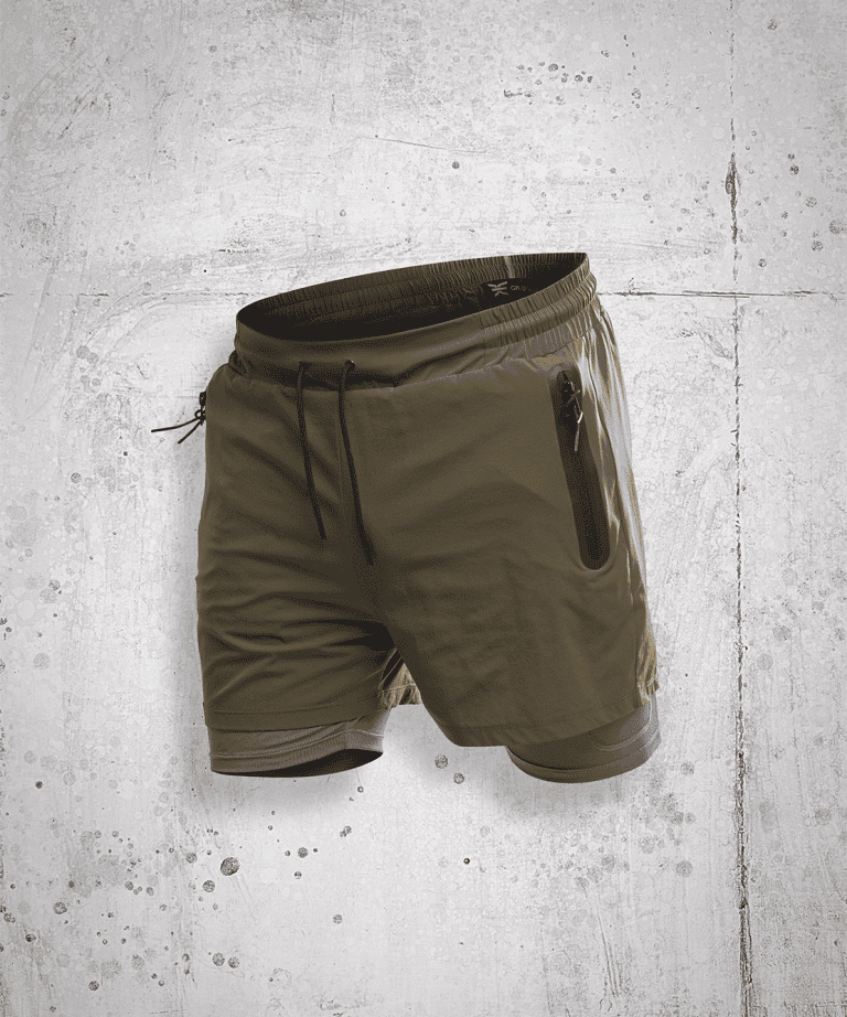Short de sport 2-EN-1