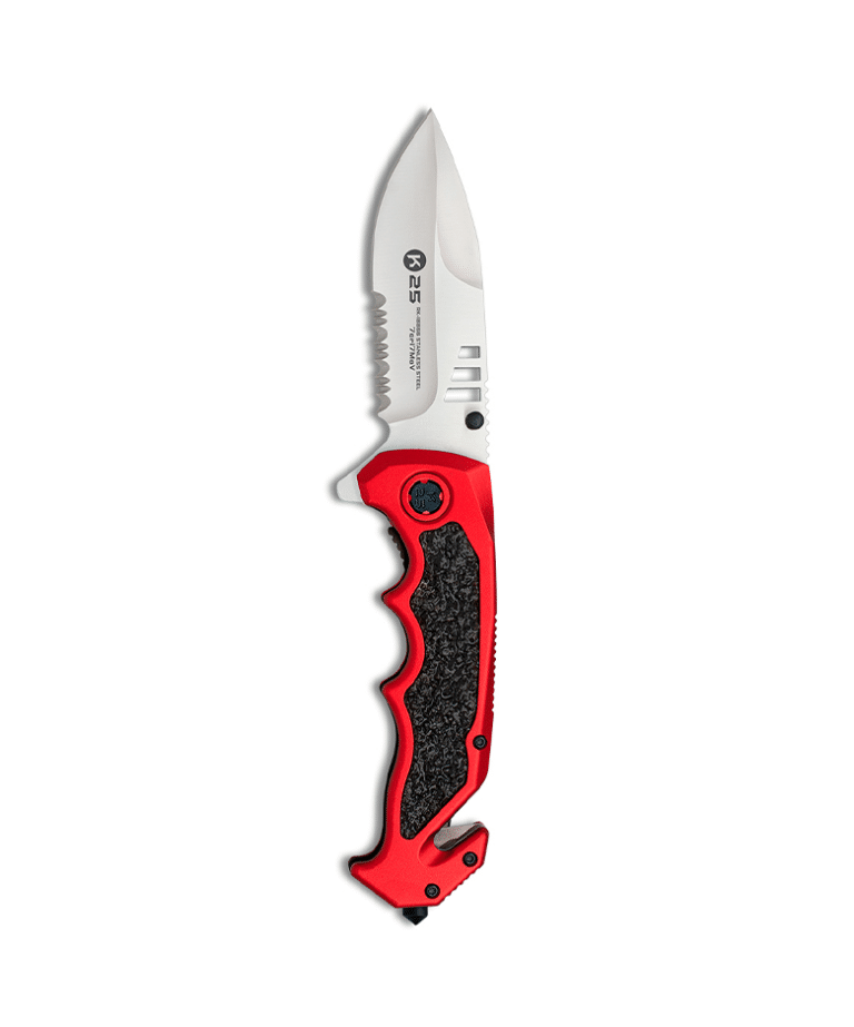 Couteau Pliant K-25 - Rouge/Noir