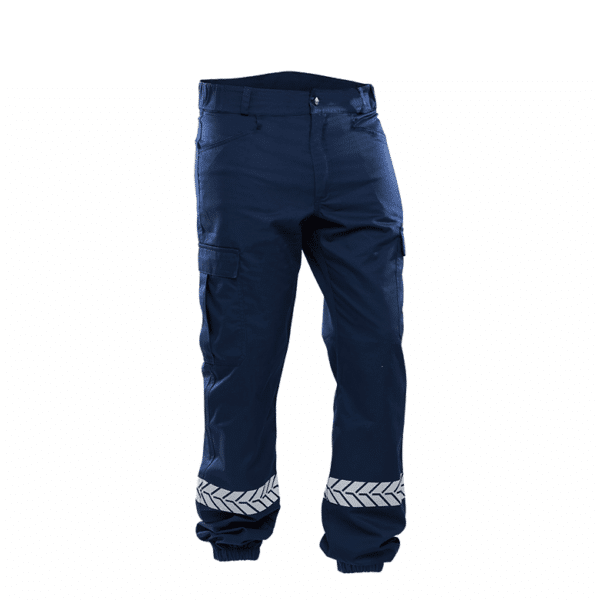 Pantalon Sécurité Privée Marine avec Bandes HV - GK SAFETEK®️